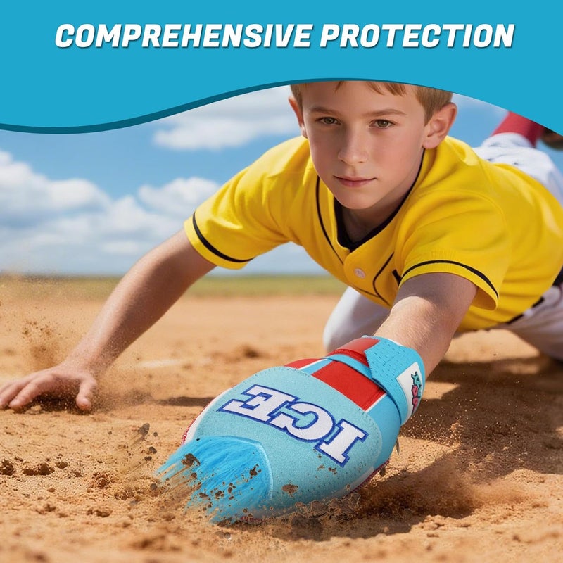 Big Crazy Baseball Sliding Mitt Youth and Adult, Drippy Drip Accessory, Flexible Breathable Durable, Funny Design - Image 4